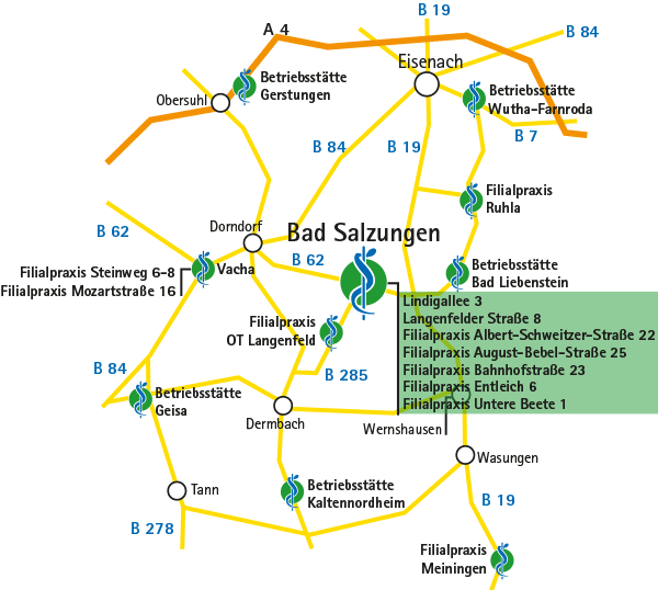 Medizinisches Versorgungszentrum – Karte