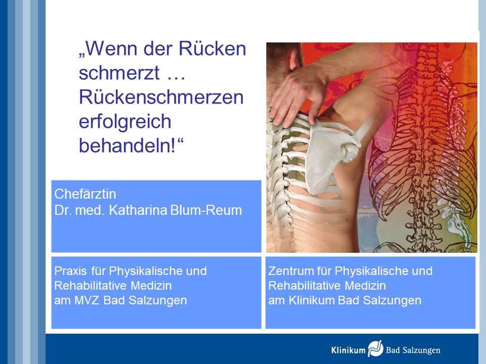 Rückenschmerzen Titelfolie